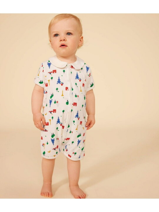 楽天市場】【SALE／10%OFF】プリントショートロンパース PETIT BATEAU 