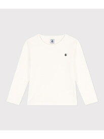 コットン長袖Tシャツ PETIT BATEAU プチバトー トップス カットソー・Tシャツ ホワイト【送料無料】[Rakuten Fashion]