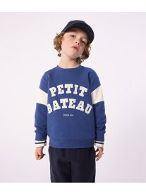 プリントスウェットプルオーバー PETIT BATEAU プチバトー トップス スウェット・トレーナー ホワイト【送料無料】[Rakuten Fashion]