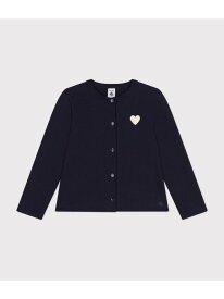 スウェットカーディガン PETIT BATEAU プチバトー トップス カーディガン ネイビー グレー ピンク【送料無料】[Rakuten Fashion]