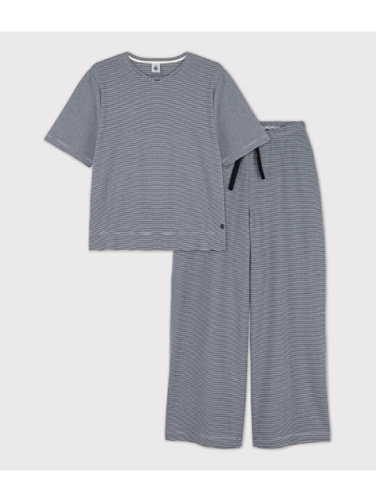 楽天市場】ワイドパンツ半袖パジャマ PETIT BATEAU プチバトー 