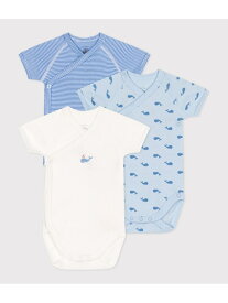 【SALE／10%OFF】半袖あわせボディ3枚組 PETIT BATEAU プチバトー マタニティウェア・ベビー用品 ベビー肌着・新生児服【RBA_E】【送料無料】[Rakuten Fashion]