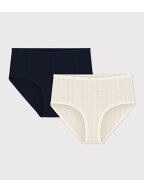 針抜きショーツ2枚組 PETIT BATEAU プチバトー インナー・ルームウェア ショーツ【送料無料】[Rakuten Fa…