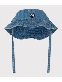 デニムクロシェ PETIT BATEAU プチバトー 帽子 ハット ブルー【送料無料】[Rakuten Fashion]