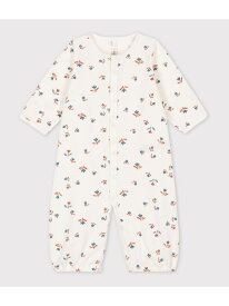 【SALE／10%OFF】プリント2ウェイオール PETIT BATEAU プチバトー マタニティウェア・ベビー用品 ロンパース・カバーオール ホワイト【RBA_E】【送料無料】[Rakuten Fashion]