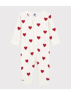 ハートプリント足なしロンパース PETIT BATEAU プチバトー マタニティウェア・ベビー用品 ロンパース・カ…