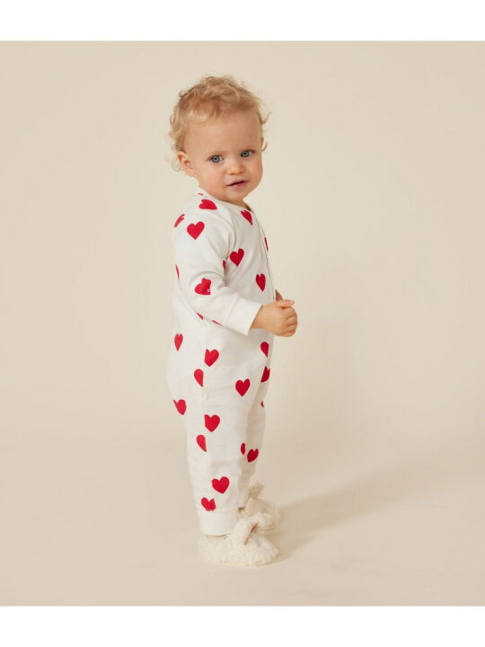楽天市場】ハートプリント足なしロンパース PETIT BATEAU プチバトー 