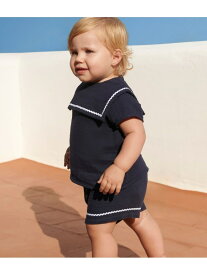 ベビー2点セット PETIT BATEAU プチバトー トップス シャツ・ブラウス ネイビー【送料無料】[Rakuten Fashion]