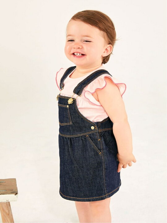 楽天市場】(K)デニムジャンパースカート_ベビー PETIT BATEAU 