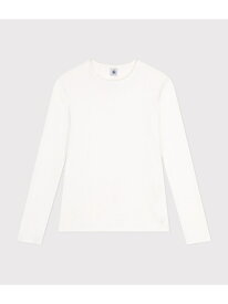 ポワンココットクルーネック長袖Tシャツ PETIT BATEAU プチバトー トップス カットソー・Tシャツ ホワイト ピンク グレー ブラック ネイビー【送料無料】[Rakuten Fashion]