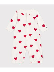 プリント2ウェイロンパース PETIT BATEAU プチバトー マタニティウェア・ベビー用品 ロンパース・カバーオール ホワイト【送料無料】[Rakuten Fashion]