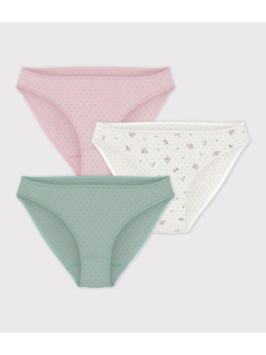 楽天市場】【SALE／20%OFF】針抜きショーツ3枚組 PETIT BATEAU 
