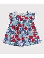 フラワープリント半袖ブラウス PETIT BATEAU プチバトー トップス シャツ・ブラウス【送料無料】[Rakuten…