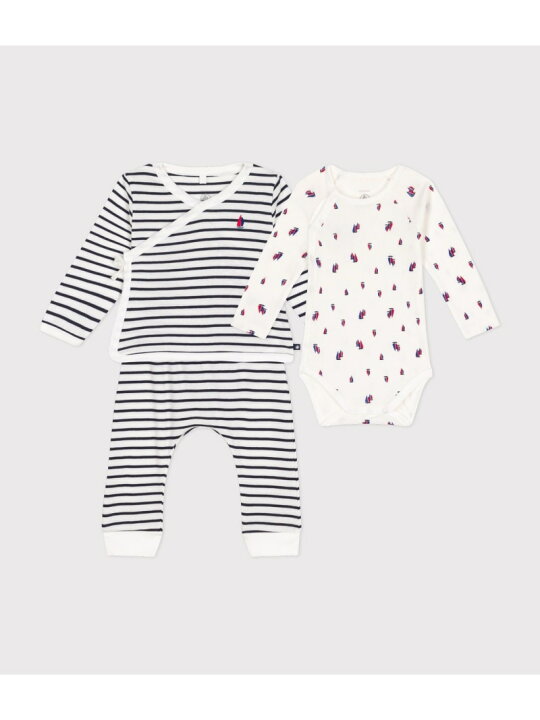 楽天市場】【SALE／30%OFF】ベビー3点セット PETIT BATEAU プチバトー 