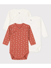 【SALE／20%OFF】長袖あわせボディ3枚組 PETIT BATEAU プチバトー マタニティウェア・ベビー用品 ベビー肌着・新生児服【RBA_E】【送料無料】[Rakuten Fashion]