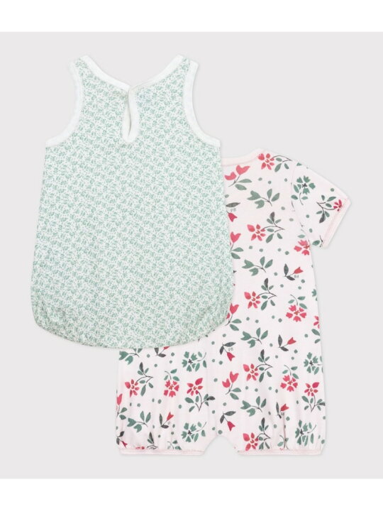 楽天市場】【SALE／20%OFF】ショートロンパース2枚組 PETIT BATEAU