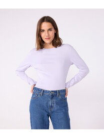 ポワンココットクルーネック長袖Tシャツ PETIT BATEAU プチバトー トップス カットソー・Tシャツ ネイビー パープル【送料無料】[Rakuten Fashion]