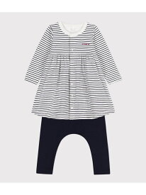 【SALE／30%OFF】ミニマリニエールワンピース&レギンスセット PETIT BATEAU プチバトー ワンピース・ドレス ワンピース【RBA_E】【送料無料】[Rakuten Fashion]