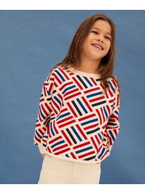 【SALE／30%OFF】スウェットプリント長袖プルオーバー PETIT BATEAU プチバトー トップス スウェット・トレーナー ホワイト【RBA_E】【送料無料】[Rakuten Fashion]