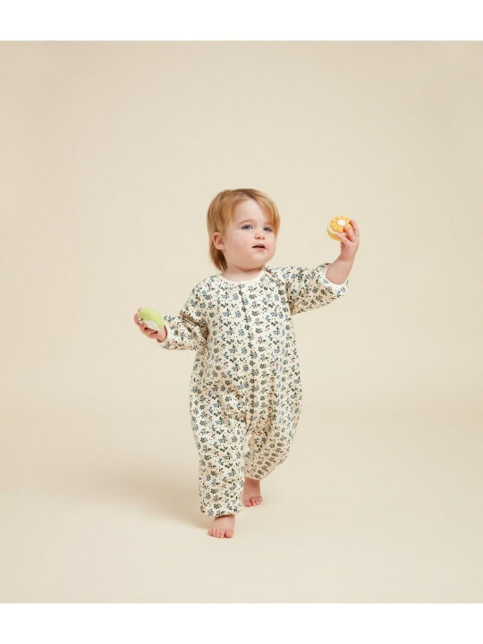 楽天市場】【SALE／20%OFF】コットンプリントロンパース PETIT BATEAU 