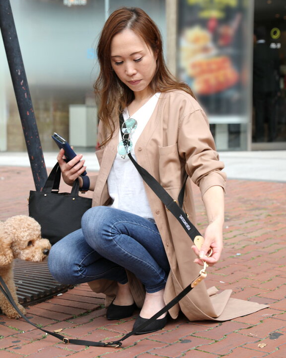 楽天市場 お名前無料刺繍 送料無料 ショルダーリード 犬 犬用 小型犬 肩掛け お出かけ 散歩 名入れ 刺繍 ハンズフリー ファッションリード プレゼント ギフト 日本製 Drs ママ ベビーのお店 ファムベリー