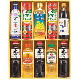 キッコーマン＆調味料バラエティセット KSM-70N B192-081 ラッピング無料 のし無料 メッセージカード無料 ギフト しょうゆ みりん 詰め合わせ ギフトセット 内祝い ご挨拶 出産内祝 出産祝い 快気祝 御礼 御祝い 贈答用 贈り物 手提げ袋不可 短冊【送料無料】