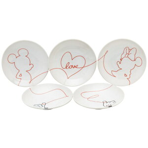 ディズニー ラブイズ 小皿揃 513929 4110-011 ミッキー ミニー ミッキーマウス プレート お皿 セット のし無料 ラッピング無料 ギフト 内祝い お返し お礼 結婚祝い 結婚内祝い 出産内祝い 引っ越