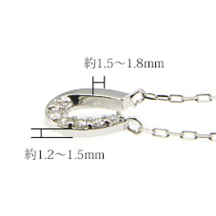 楽天市場】K18 ダイヤモンド0.04ct ペンダント バテイ 馬蹄 ホース 