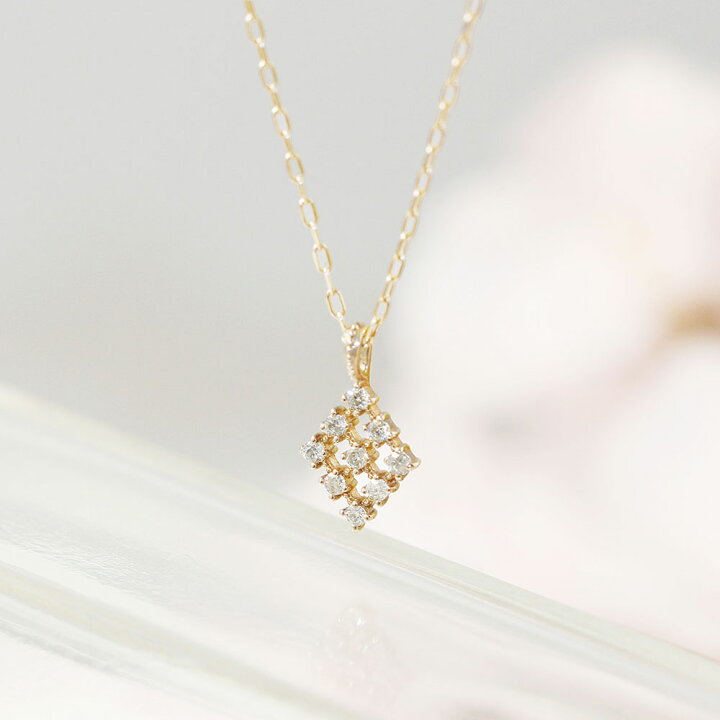 楽天市場】K18 18金 ネックレス レディース ダイヤモンド 0.06ct 