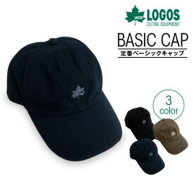 【24日20時～50%offクーポン】LOGOS ロゴス コットン キャップ メンズ レディース 男女兼用 帽子 CAP ローキャップ カジュアル かっこいい かわいい 可愛い おしゃれ オシャレ 誕生日 プレゼント 女性 ギフト 帽子 フェス BBQ 無地 綿 春 夏 秋 冬 ladies