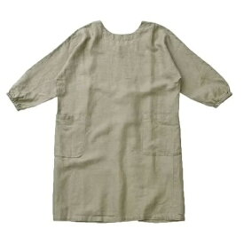 【スーパーSALE 最大10%offクーポン】【正規品】【こんなのあったらいいな！コラボアイテム】 麻 100% リネン 太番 無地 kappogi 割烹着 保育士 春夏秋冬 ナチュラル かっぽうぎ エプロン 誕生日プレゼント 女性 女友達 ギフト 実用的 おしゃれ 彼女 料理 お買い物マラソン