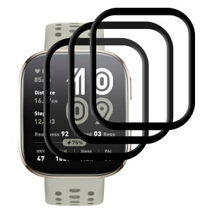 �Ή� Amazfit Bip 6 �t�C�����y3���Z�b�g-�� �i���zamazfit bip6 �ی� �t�B���� ��ʕی�V�[�g �t���V�[�� �J�o�[ �t���ی� �\�t�g �y PET������ �Y�f�@�� 3D�ȖʃJ�o�[ �ϏՌ� ���� �C�A�[�� �����x