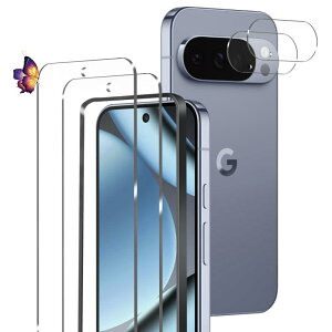 pixel 10 Pro �K���X�t�B�����i2���j+�J�����t�B�����i2��) googlepixel10 Pro �ی�t�B���� �����^�b�`�\�t��/�C�A�[�� google pixel 10 Pro �p�� �ی�t�B���� �P�[�X�Ɗ�����/�d�x9H/��U�h�~ �O�[