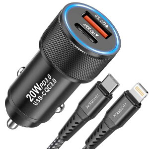yPowerDrive 20W + QC3.0 VK[\Pbg[dz38W }[d J[`[W[ USB-C+USB-A 2|[g VK[\Pbg 2䓯[dł ^ y S USB ԍڏ[d iPhone/Android 12V