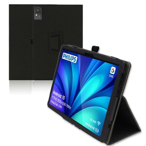 For PHILIPS �^�u���b�g T8015 �P�[�X Mosasa 11�C���` �J�o�[ �X�^���h �@�\ �p�x���� �㎿PU���U�[ �L�Y�h�~ �y�� �S�ʕی� �^�u���b�g�p�A�N�Z�T���[ Mosasa ��p �X�}�[�g�J�o�[ �i�u���b�N�j