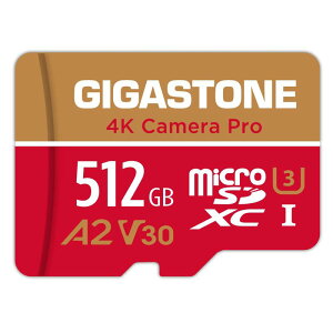 �y5�N�f�[�^�����E���������zGIGASTONE �}�C�N��sd�J�[�h 512GB 4K Camera Pro microSDXC UHS-I A2 V30 U3 C10 150MB/s 4K Ultra HD �r�f�I�^�� Gopro �C���X�^360 �A�N�V