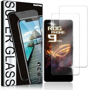 Nutmeg�y2���Z�b�g�zASUS ROG Phone 9/Phone 9 Pro/Edition �K���X�t�B�����y���{���Ɏq�f�ސ��zFOR ASUS ROG Phone 9 Pro Edition �t�B���� ROG Phone 9 Pro Editio