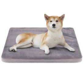 JoicyCo 犬 ベッド 冬 暖かい ペットベッド 洗える 犬マット ペットマット 犬ベッド中型犬 クッション性 足腰・関節にやさしい 清掃しやすい 滑り止め 型崩れしない 80*65*5cm（グレー M）