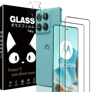 For Motorola EDGE 60 Fusion �t�B����- ���Ɏq�d�l motorola edge 60 pro/60s pro �p�̕ی�t�B���� 2�� + �J�����t�B���� 2�� �����K���X�t�B���� �d�x9H �� ���ߗ� �ϏՌ� ��U�h�~ ���h�~