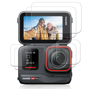 Nutmeg�y2+2+2���Z�b�g�z�Ή� Insta360 Ace Pro �p�� �K���X�t�B�����y���{���Ɏq�f�ސ��z360 ACE Pro �t�B���� Insta360 ace pro �ی�t�B���� �����K���X �d�x9H �����ߗ� ������ �C�A�Ȃ� �\��t��