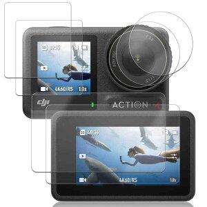 Nutmeg�y2+2+2���Z�b�g�zDJI Osmo Action 4 �K���X�t�B�����y���{���Ɏq�f�ސ��zDJI Action 4 �t�B���� Action 4 �ی�t�B���� �����K���X �d�x9H �����ߗ� ������ �C�A�Ȃ� �\��t���ȒP ������ �ϏՌ� ��