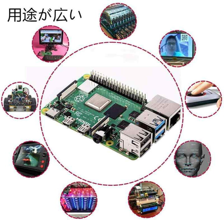 楽天市場】Vemico Raspberry Pi 4 Model B(RAM 4GB)/ラズベリーパイ4b 