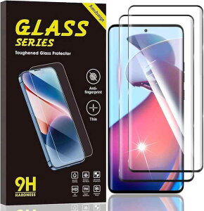 �yAwubaige�z�Ή� For Motorola Edge 50 Pro 5G �p�� �K���X�t�B���� 2���Z�b�g For Motorola Edge 50 Pro/50s Pro �p�� 3D�Ȗ� �ϏՌ� �d�x9H �S�ʕی� �C�A���X ���g���[�� �G�b�W