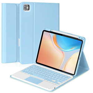 iPad Air 11�C���`(M4) (M3) (M2)/ Air4/ Air5�p�L�[�{�[�h�P�[�X iPad Pro11��1/2/3/4���㌓�p �^�b�`�p�b�h���� �㕔�y���z���_�[ Apple Pencil�[�d�Ή� �X�^���h�@�\ �S�ʕی� ������Blue