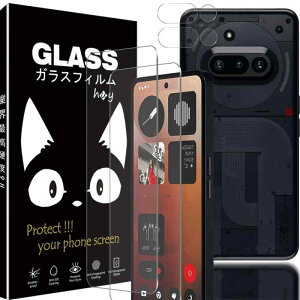 For nothing phone 3a �t�B����- ���Ɏq�d�l nothing phone 3a �K���X�t�B���� 2�� + �J�����t�B���� 2�� Nothing Phone 3a/Phone 3a Pro �p�� �����K���X�t�B���� �d�x9H �� ���ߗ�