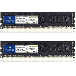 Timetec 16GB KIT(2x8GB) fXNgbvPCp DDR3L / DDR3 1600MHz (DDR3L-1600) PC3L-12800 / PC3-12800 Non-ECC Unbuffered 1.35V/1.5V CL1