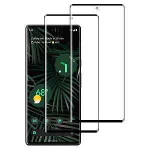 対応 Google Pixel 6 Pro ガラスフィルム 指紋認証対応 【2枚セット- 国産旭硝子素材 】 pixel6pro フィルム グーグル ピクセル6 Pro 強化ガラス 保護フィルム 【 ラウンドエッジ加工 薄型 表面硬9H 耐