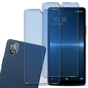 Qrivp �K���X�t�B���� Xperia ACE III SO-53C SOG08 �K���X�t�B���� �u���[���C�g�J�b�g �y2+2���Z�b�g �z���{���Ɏq�f�ސ� xperiaace3 ��p �t�B���� �K���X�t�B���� 2�� + �J�����t�B���� 2�� �����K���X