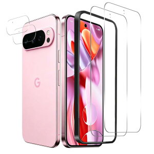 Google Pixel 9 Pro XL �p�̃t�B����+ �J�����t�B�����w�K�C�h�g�t���x�ɔ��^�C�v �S�ʕی� ���Ɏq���f�� �d�x9H �����ߗ� ���d�x ���炳���G�� ��U�h�~ ��G�w��h�~ �O�[�O���s�N�Z�� 9 �v��
