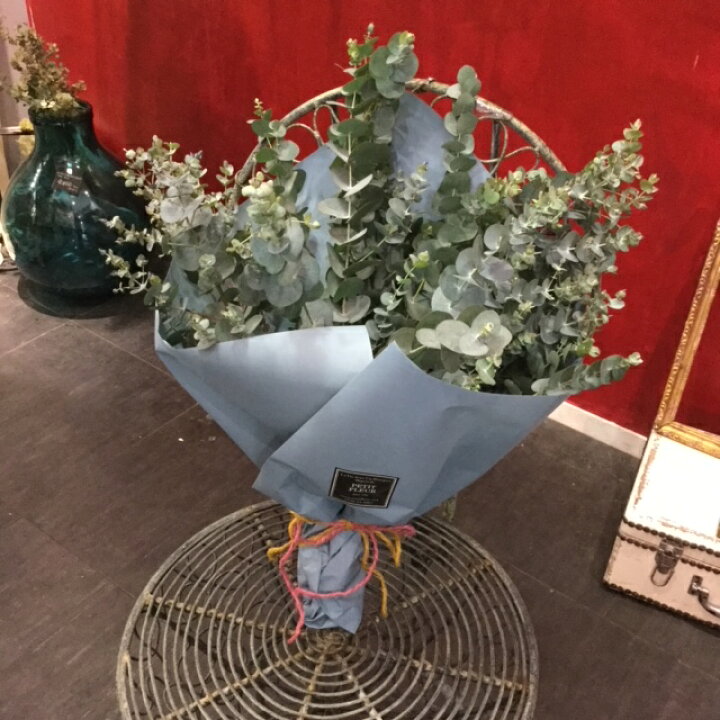 楽天市場 ユーカリの花束 生花 スワッグに Diy カントリー ナチュラル キッチン玄関飾りに ハンドメイド インスタ映えに ドライフラワーに フラワーショッププチフルール